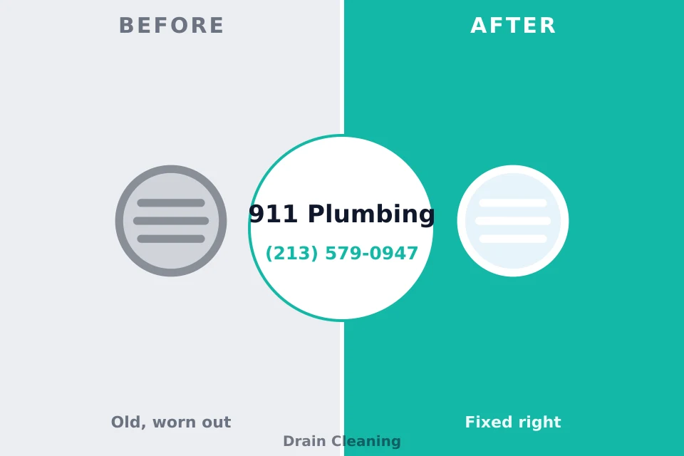 Before and after: plumbing repair Colonial Heights, TN